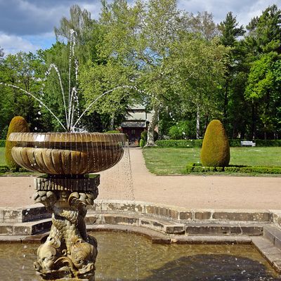 Delphinbrunnen im Park Oranienbaum