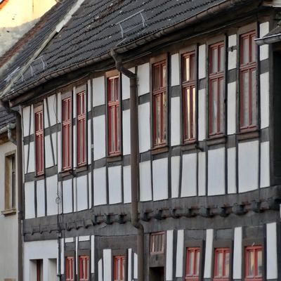 historische Fassaden in Wörlitz
