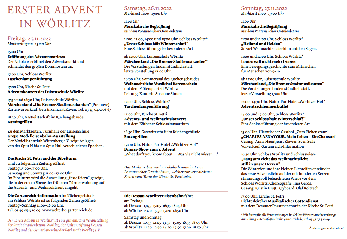 1 Advent Wrlitz Programm