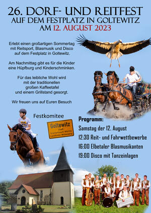 Goltewitz Dorffest Einladung2023