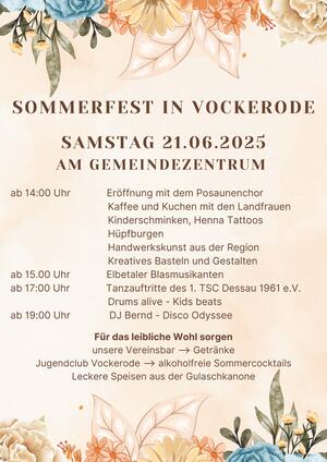 Gemeindefest in Vockerode 2025