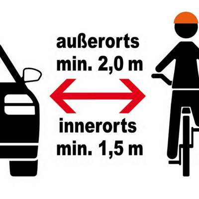 Abstand Fahrrad