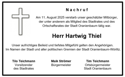 Nachruf Thiel
