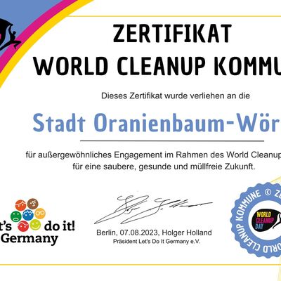 202308_Stadt_Oranienbaum-Wörlitz_Zertifikat_WCU_Kommune_LDIG