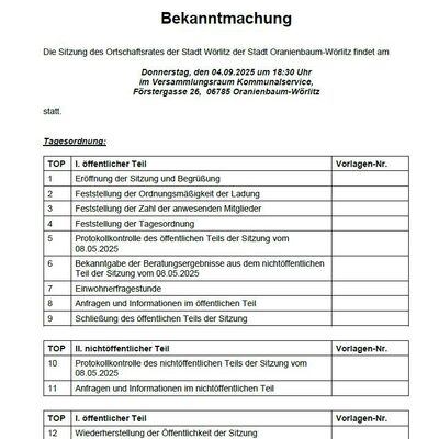 Bekanntmachung OR Wörlitz 2025_09_04