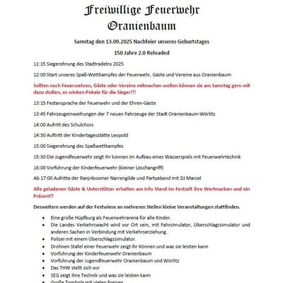 150 Jahre FW Neu