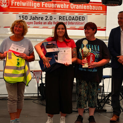 Beste Kita STADTRADELN 2025 (v. l.) 3. Kita Elbstrolche Vockerode und 1. Kita Zwergenhaus Griesen