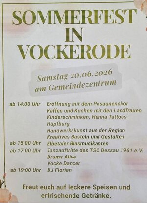 Sommerfest Vockerode