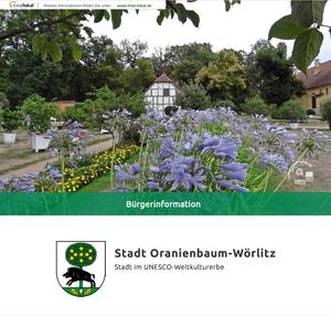 Informationsbroschüre Oranienbaum-Wörlitz