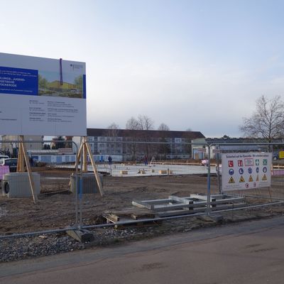 Baustelle des Gemeindezentrums